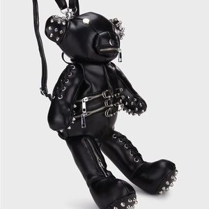 LEATHER TEDDY BACKPACK STUDDED